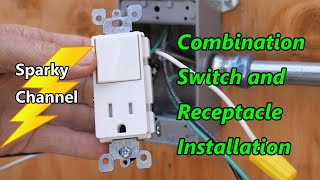 How to Install a Combination Switch and Receptacle [upl. by Carlen]