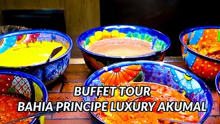 BAHIA PRINCIPE LUXURY AKUMAL FULL BUFFET TOUR  Tulum Mexico [upl. by Resaec]