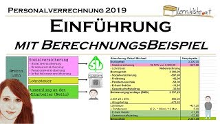 Einführung in die Personalverrechnung mit Berechnungsbeispiel [upl. by Mayeda]