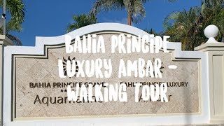 Bahia Principe Luxury Ambar 5Star Resort 🇩🇴  Walking Tour [upl. by Ecnaled]