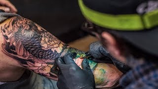 Colorful Traditional Dragon Half Sleeve Tattoo [upl. by Bittner]