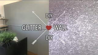 DIY GLITTER WALL  IAMNETTAMONROE [upl. by Tearle823]