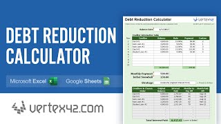 Debt Reduction Calculator Tutorial  Use a Debt Snowball to Pay Off Debt [upl. by Rahr473]