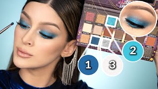 TUTORIAL DE MAQUILLAJE AZUL FACIL Y RAPIDO [upl. by Eiramanad]