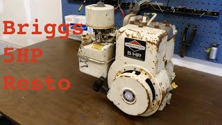 Briggs amp Stratton 5HP FULL RESTORATION  Part 1 Teardown [upl. by Adnwahsal102]