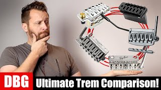 Whats The BEST Trem For Your Stratocaster  Comparing 5 Aftermarket Trems [upl. by Keldah]