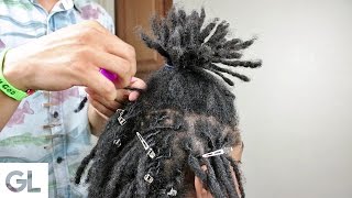 How To Twist Dreadlocks For Beginners [upl. by Esoranna311]