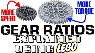 NEVER be confused by GEAR RATIOS again  EXPLAINED in the MOST VISUAL WAY using LEGO [upl. by Ias]