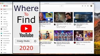 How To Find The Creator Studio in YouTubes New Format 2020 [upl. by Renzo]