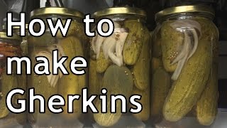 How to make traditional German Gherkins  Essiggurken [upl. by Dodwell]