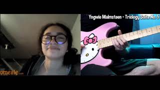 The Dooo plays quotTrilogy Suite No5quot Yngwie Malmsteen Omegle  Best of TheDooo [upl. by Stretch774]