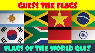 50 Countries Guess the Flag Quiz [upl. by Ahilam39]