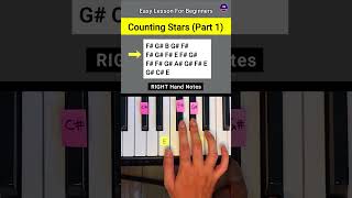 Counting Stars Easy Piano Tutorial [upl. by Chemar66]