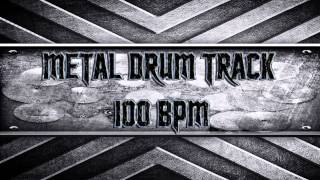 Metal Drum Track 100 BPM HQHD [upl. by Jasen]