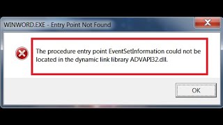 How To Fix OneDriveexe Entry Point Not Found [upl. by Chansoo]