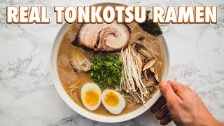 How To Make Real Tonkotsu Ramen [upl. by Horick]