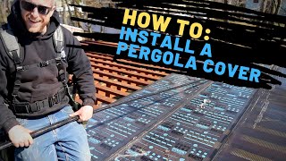 How To Install A Pergola Cover  Regal Plastics Hercules System [upl. by Ahserak]