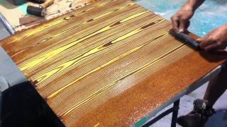 Faux Oak Wood Grain Creative Painting Techniques [upl. by Oppen570]