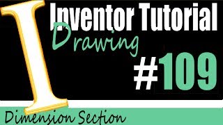 109 Inventor Drawing Tutorial Ordinate Dimensioning [upl. by Carlen]