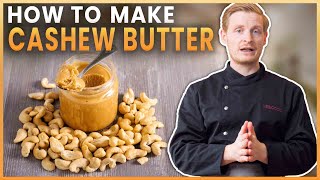 How To Make Cashew Butter No Oil Added  Super Simple Recipe [upl. by Errecart]