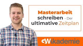 Masterarbeit schreiben  Der ultimative Zeitplan [upl. by Ierna109]