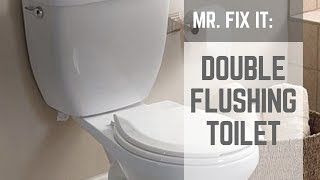 HOW TO  Fix a Double Flushing Toilet [upl. by Reinald]