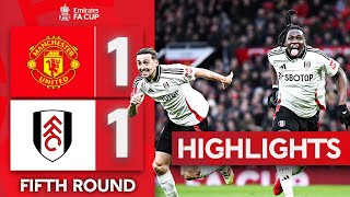 Fulham Knock United Out  Manchester United 11 34 Pens Fulham  Emirates FA Cup 2425 [upl. by Ahsemed]