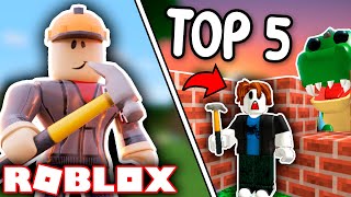 Los MEJORES Juegos de CONSTRUCCIÓN en Roblox 🔨🏠  TOP 5 ROBLOX [upl. by Drahsir]