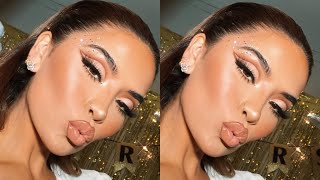 NEUTRAL CUT CREASE GLAM 2021  iluvsarahii [upl. by Nylynnej783]