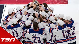 USA blanks Canada to capture World Juniors gold [upl. by Donoho681]