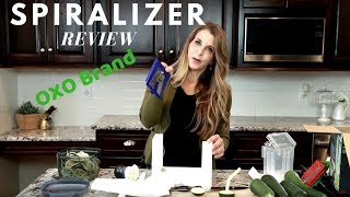 OXO Spiralizer Review for Zucchini Recipes [upl. by Vanhook940]