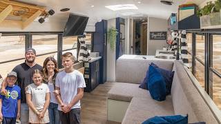 Why a Bus Home is Perfect for Affordable Family Tiny Living [upl. by Kenward]