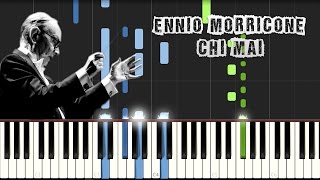 Ennio Morricone  Chi Mai Le Professionnel  Piano Tutorial Synthesia Download MIDI [upl. by Adnawak289]