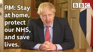 Coronavirus PM Boris Johnsons lockdown statement BBCNews  BBC [upl. by Pomfrey]