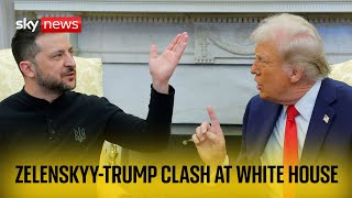 Trump and Zelenskyy clash in Washington [upl. by Yaner]