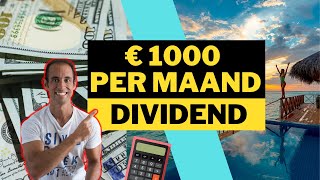 ZOVEEL aandelen heb je nodig voor €1000 dividend per maand Beleggen in dividend aandelen bij DEGIRO [upl. by Can]