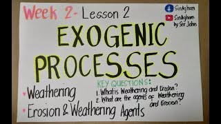 Lesson 5  Exogenic Processes [upl. by Clute330]