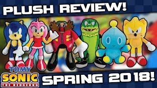 REVIEW TOMY Sonic Collector Series Plush  Spring 2018 [upl. by Nylime]