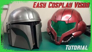 Easy Cosplay Visors for Mandalorian Helmets and More  Tutorial [upl. by Nwavahs]