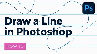 How to Draw a Line in Photoshop [upl. by Ynaffat]