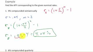 Effective Rate or Annual Percentage Yield APY [upl. by Bury222]