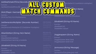 All Custom Match Commands Roblox Bedwars [upl. by Noyk230]