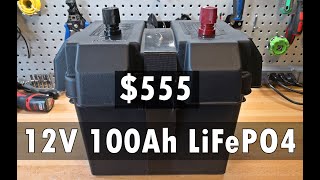 DIY 12v 100Ah LiFePO4 Solar Battery for 555 [upl. by Menken]