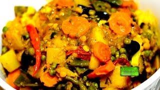 Mix Vegetable  Sabji  Bangladeshi Labra by Deebas Recipe Mix Veg Recipe  Mix Vegetable Sabzi [upl. by Dweck]