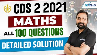 CDS 2 2021 Maths Paper Solution  Randhir Sir cds [upl. by Wadell]