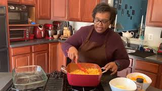 Cooking with Momma T How to Bake Macaroni and Cheese [upl. by Kreit]