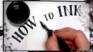 Beginners guide to inking  HOW TO INK [upl. by Geof]