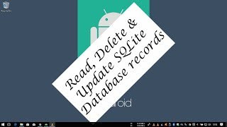 Android Tutorial Kotlin  31  Read Delete and update SQlite Database Records [upl. by Hteb]