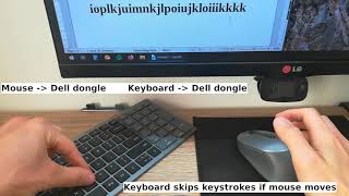 Dell KM7120W  skips keystrokes  Wireless Keyboard KB7120W and Mouse MS5320W [upl. by Atsyrk]