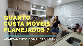 QUANTO CUSTA MÓVEIS PLANEJADOS  APARTAMENTO MRV COMPLETO MÓVEIS PLANEJADOS APARTAMENTO PEQUENO [upl. by Jepson]